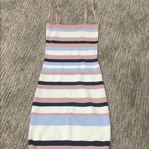 Fitted Pastel Striped Dress from LF